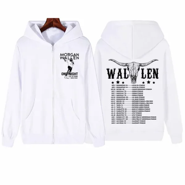 One Night at a Time World Tour Zip up Hoodie